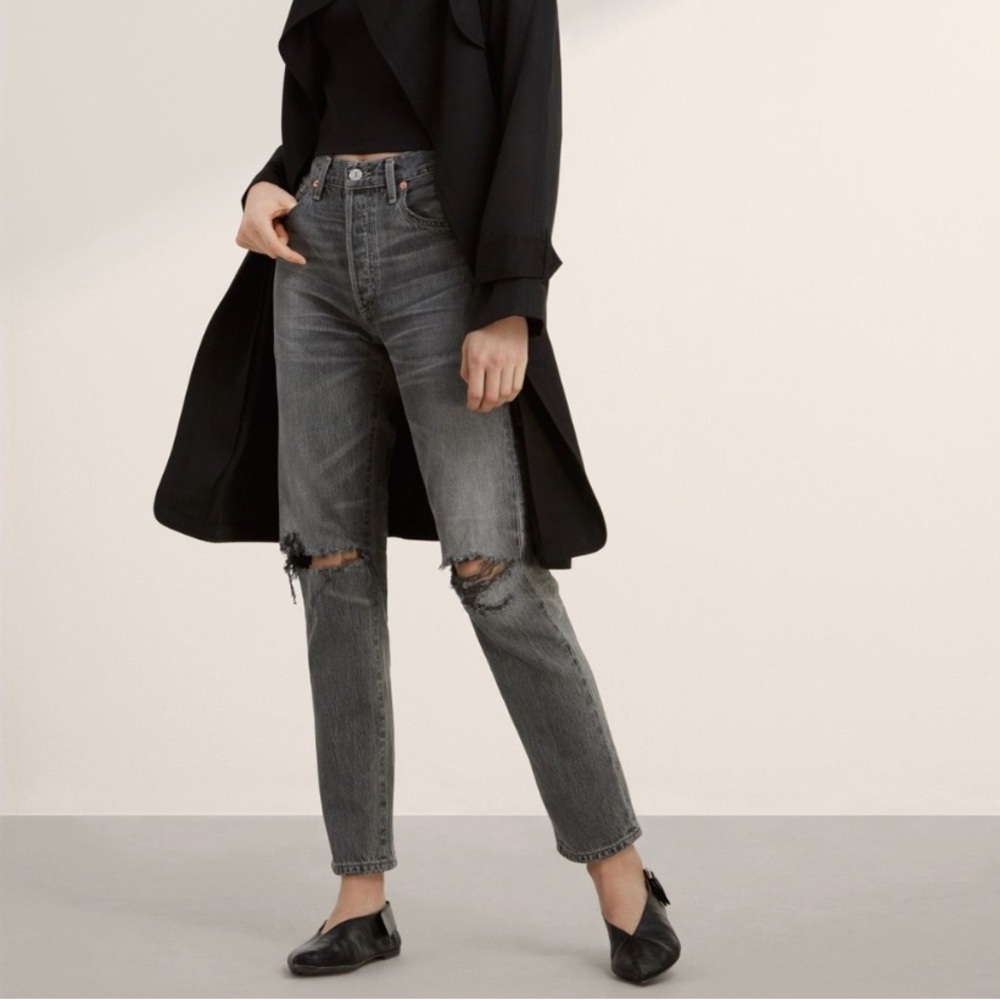 Citizens of Humanity Liya High Rise Classic Fit Crop Denim Jeans